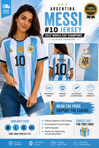 Maglia calcio argentina messi - maglia,