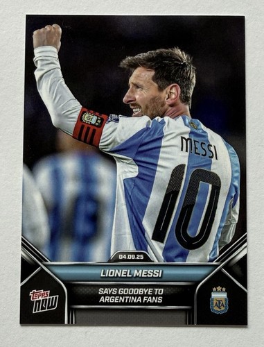 Topps now lionel messi - now, #002
