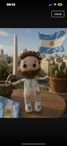Messi amigurumi crochet - messi,