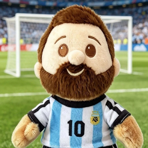 Peluche pupazzo messi - 15, cm
