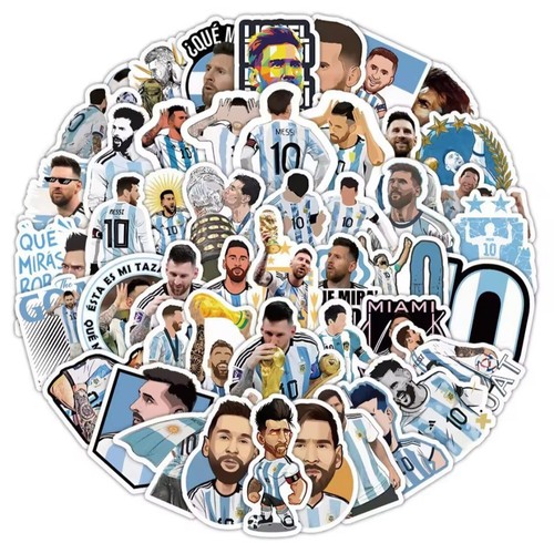 Adesivi calcio lionel messi - adesivi,