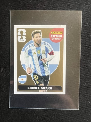 Messi gold extra sticker - gold,